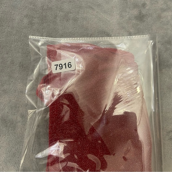 New! Beach Riot Red Metallic Celine One Shoulder One Piece Swimsuit 27916 - Picture 9 of 9